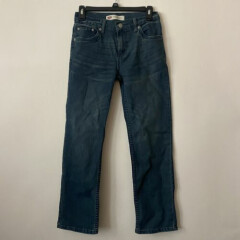 Levis 514 Straight Leg Jeans Boys Medium Wash Size 14 Reg Trousers 27x27