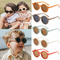 Kids Boys Girls Sunglasses Round Frame Children UV400 Sport Sunglasses Eyewear 