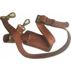 Handmade Vintage Leather Shoulder Replacement strap for messenger Briefcase bag 