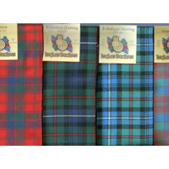 Scarf Clan Robertson Tartan Scottish Wool Plaid 