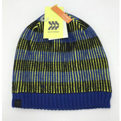 NWT! Kids Fleece Lined Beanie - All in Motion Black/Blue One Size