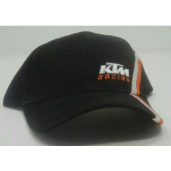 KTM Racing Hat Black w/Stripe Youth Sz Flex Adjustable Cap Dirtbike MX Racing 