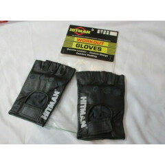 New old Stock - HITMAN Leather Padded Workout Gloves - Men's Medium 