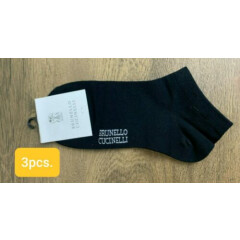 Black everyday men Socks 3pcs in pack, size 41-44EU/ 8.5-11.5 US, 100% cotton