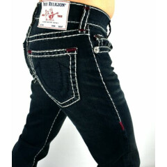 True Religion $219 Rocco Relaxed Skinny Multi Super T Jeans 32" Inseam - 105203