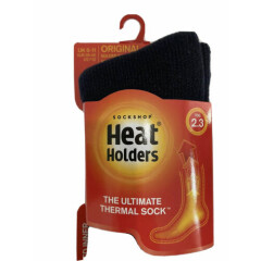 Mens Original Thermal Socks size 6-11 Uk, 39-45 Eur, Black
