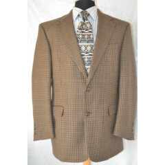 Burberry Men's Houndstooth Wool 2 Front Button Sports Coat Sz 44R