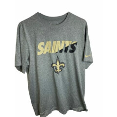 Nike Dri-Fit New Orlean's Saints Men's Large T-Shirt Official NFL Clothing EUC 