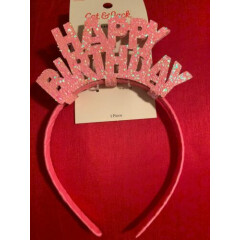 Toddler Girls' Happy Birthday Headband - Cat & Jack™ Pink