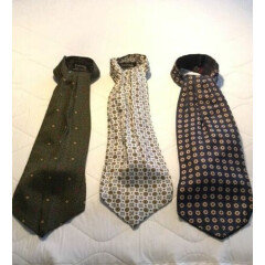 Stylist curated Lot of 3 Men's Vintage English Made Ascots