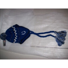 Indianapolis Colts Striped Knit Hat - Toddler ONE SIZE FITS MOST •Braided tassel