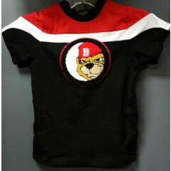 US Toddler / Baby / Kids Black Keys Bear T shirt - Black/Red