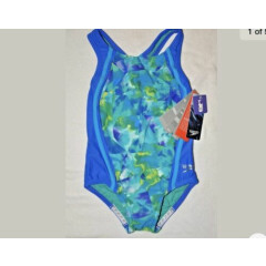  $40 Speedo Girls bath suit size 5 one piece BX2T