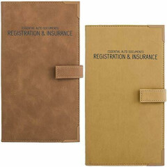 Auto Insurance and Registration Card Holder - Vehicle Glove Box Document Organiz