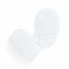  24Piece One Size Baby No Scratch Mittens White Cotton, Baby Goves,boys & Girls.