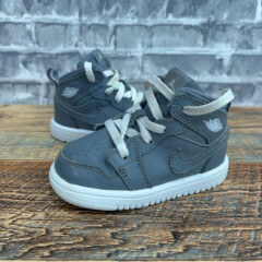 Nike Air Jordan 1 AJ1 Cool Grey White 2013 554727-003 Toddler Baby Size 4.5C