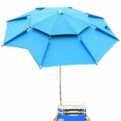 Umbrella Beach Camping Fishing Outdoor Fold Sun Protection Anti UV 1.8m 360° 