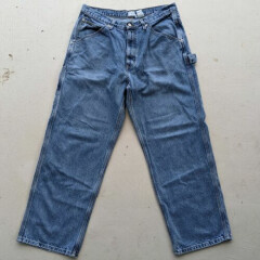 Vintage Calvin Klein Carpenter Worker Jeans Men Size 34x30 Actual 34x29
