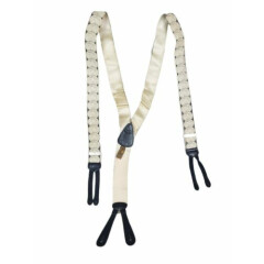 Trafalgar Silk Suspenders Limited Edition French Silver Dollar Ivory