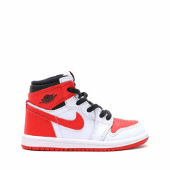 Nike Air Jordan Retro 1 High Heritage TD Size 9C Red White Toddler AQ2665 161 