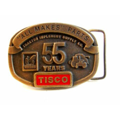 51Years Tisco Tractor Implement Supply Co. Brass Belt Buckle