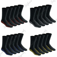 New 12 Pairs Mens Ultimate Work Boot Socks Size 6-11 Cushion Sole Reinforced Toe