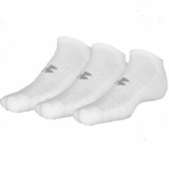 3 Pair - New Under Armour Training Cotton No Show Socks White