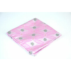 Lord R Colton Masterworks Pocket Square - Silver & Pink Showbiz Silk - New