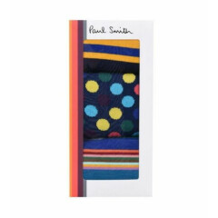 Paul Smith Men's 3-Pack Mixed Multi-colour Socks One Size
