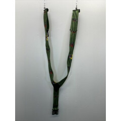 Vtg Penny Green Suspenders Tractor Pattern Made In USA