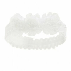 Baby Girls Soft Touch Lace Headband with 3 flowers 0-6 month PINK WHITE 