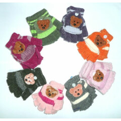 Cute Childrens Toddlers Brown Bear Mittens Gloves Baby Winter Warm Boy/Girls Hot