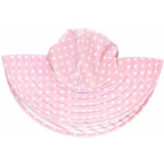 RuffleButts Baby/Toddler Girls UPF 50+ Sun Protective Wide Brim Swimwear Sun Hat