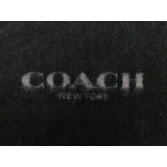 NWT $125 Coach Mens Bi Color Black Grey Logo Scarf Wool Cashmere Blend 67x12