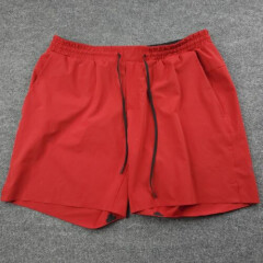 Lululemon Sz XL Channel Cross 7" Shorts Game Day Red Unlined Mens (Please Read)