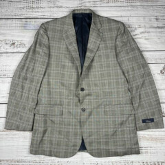 Brooks Brothers Madison 1818 Sport coat Blazer Jacket Wool 41 Plaid Gray