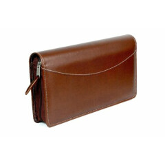 Cheque Book Holder for document Brown 26 Slots US