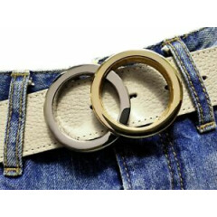 Belt Buckle Rings Buckle Silver Gold Polished Removable Buckle 4cm Chrome