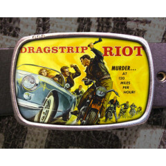 Drag strip Riot Vintage inspired Art Gift Belt Buckle