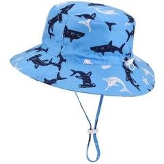 Baby Sun Hat Adjustable - Outdoor Toddler Swim Beach Pool Hat Kids UPF 50+ Wide 