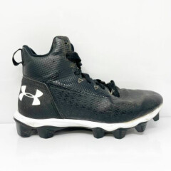 Under Armour Boys Hammer Mid RM 3022175-001 Black Football Cleats Shoes Size 5Y