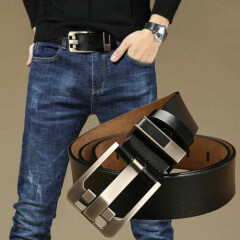 Men’s belts Full Grain Genuine Leather Casual Dress Jeans Belts for Men cinturon