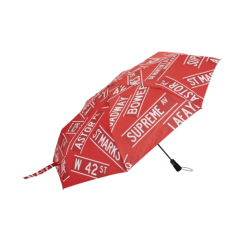 NEW Supreme ShedRain Street Signs Umbrella Red SS21