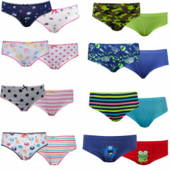 5 Pack Boys/Girls Children's 100% Cotton Briefs Knickers underpants Age 2-13