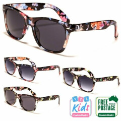 Kids / Children's Sunglasses - Floral Printed Frame 6-12 Years old Girls / Boys