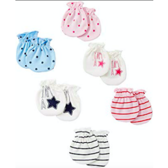 Baby mittens (6 pack) 0-6 months Newborn Infant Baby Girl Mittens Pink Blue 