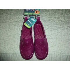 NEW Speedo Jelly Water/Beach/Pool Shoes XL 11-12 NWT Girls/kids purple