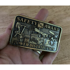 DWP 5 Year Safety Award Belt Buckle Utility Coal Electric Collector Osten Metal