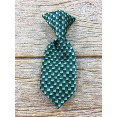 Baby Boys Neck Tie Newborn - 12 Months Green Diamonds Dressy Clip On Suit Tie