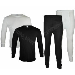 Kids Thermal Underwear Long John Vest Long Sleeve Top Ski Warm Winter T Shirt